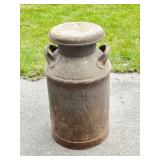 Solar Metal Milk Can With Lid