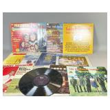12 Vinyl Records with Covers