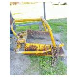 Yellow 3-Point Hitch Tractor Scoop