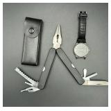 Timex Watch and Multipurpose Tool Set