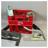 Office Tools and Red Coca-Cola Crate