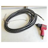 Red Air Impact Wrench with Long Hose