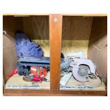 Power Tools and Accessories Cabinet Lot