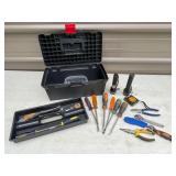 Tool Set with Screwdriver, Wrench, and Flashlight