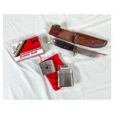 Hunting Knife With Sheath and Accessories