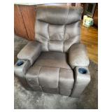 Brown Recliner With Massage Function