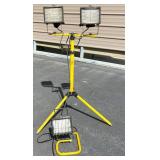 Yellow Halogen Twin-Head Shop Light