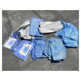 Blue and Gray Tarps