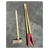 Post Hole Digger and Wood Splitting Maul