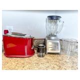 Kitchen Appliance Set with Blender and Toaster