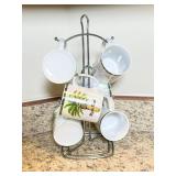 Myrtle Beach Souvenir Mug Set with Stand