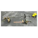 Ryobi Gas Trimmer and Black & Decker Hedge Trimmer
