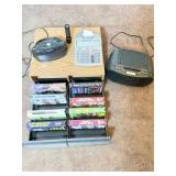 Electronics and VHS Tapes