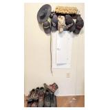 Wall-Mounted Hat and Shoe Organizer