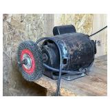 Bench Drill Press and Wire Wheel Motor Lot