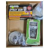 Central Pneumatic Spray Gun and Tach Dwell Tester