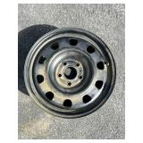 17-Inch Black Steel Wheel Rim