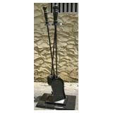 Black Wrought Iron Fireplace Tool Set