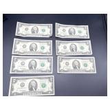 US Two-Dollar Bills Collection