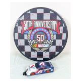 NASCAR 50th Anniversary Tin and Car