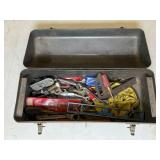 Metal Toolbox With Assorted Tools