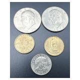 Five U.S. Dollar Coins