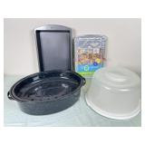 Bakeware Lot with Pans and Cover