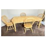 Oak Dining Table With Four Chairs