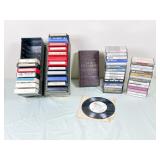 Cassette Tapes and Vinyl Record