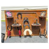 Wall-Mounted Horseshoe Display Rack