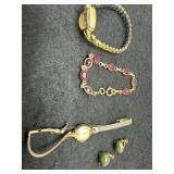Gold-Filled Jewelry Lot With Watches & Earrings