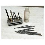 Drill Bits with Holder and Jar