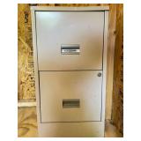 Steel Two-Drawer Filing Cabinet