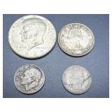 Four Coins: US and Canada, Mixed Years