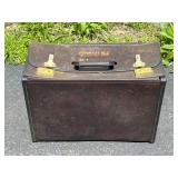 Brown Leather Briefcase with Handle