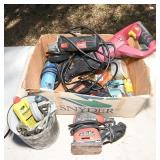 sander, sawzall, side grinder, tools