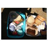 baskets, yarn