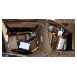 Two large boxes of frames