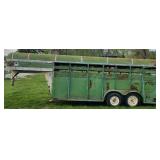 16 Foot Stock Trailer. 23 Foot over all