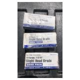 3 boxes of 5000 18 gauge slight head brads