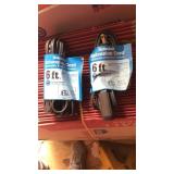 2 6ft extension cords