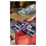Direct TV box, 2 Avenger VHS tapes