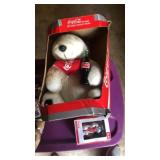 Coco Cola bear, and Christmas ornament coco cola,