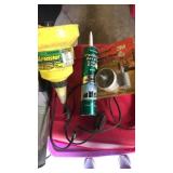 Fill master funnel, 8oz plastic pump, sanding