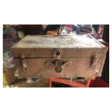 Vintage metal trunk