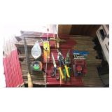 Misc. measuring tape, chalk line,