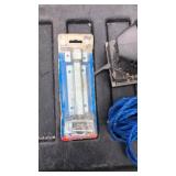 Blue rope, craftsman sander and 6" chain bolt