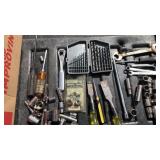 Sockets, screw drivers, bit set,ratchets