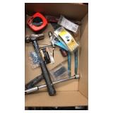Screw drivers, measuring tape, misc. tools