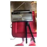 Channel master vintage radio, other items